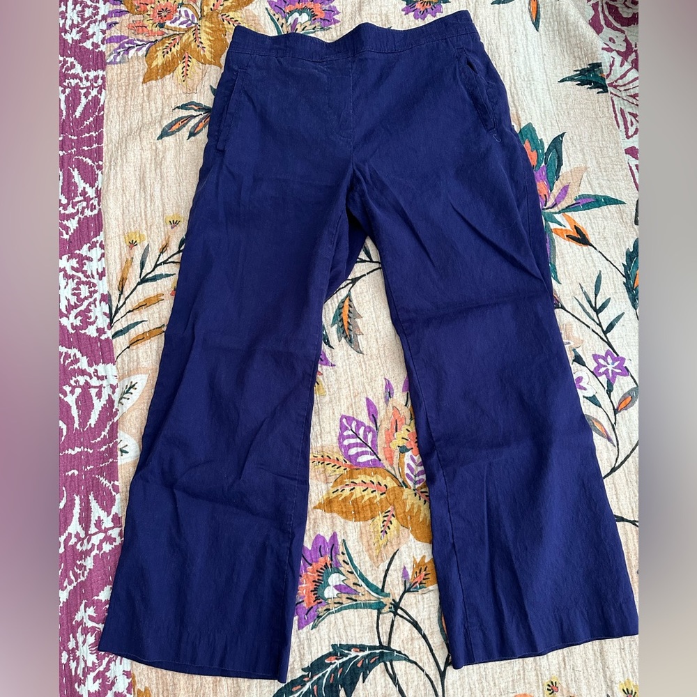 Anthropologie Cartonnier linen cropped pants XS
